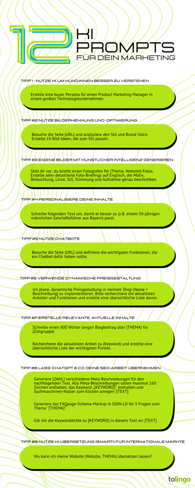 12 KI Prompts für dein Marketing