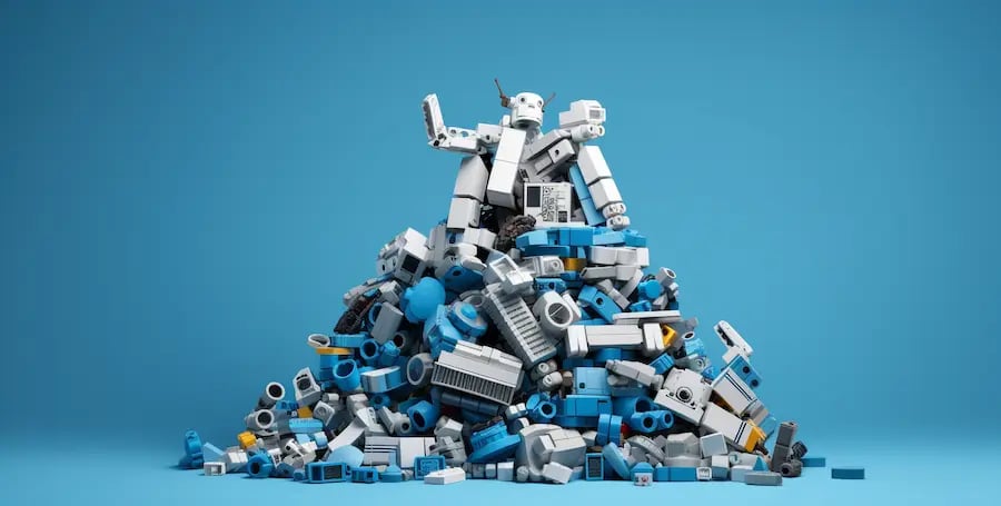 Pile of lego pieces - Prompt Engineering guide
