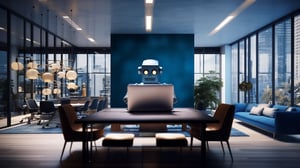 Ein Roboter arbeitet am Computer - Künstliche Intelligenz im Alltag