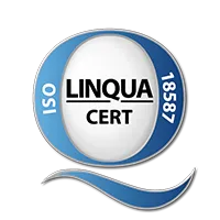 Badge for ISO 18587 certification